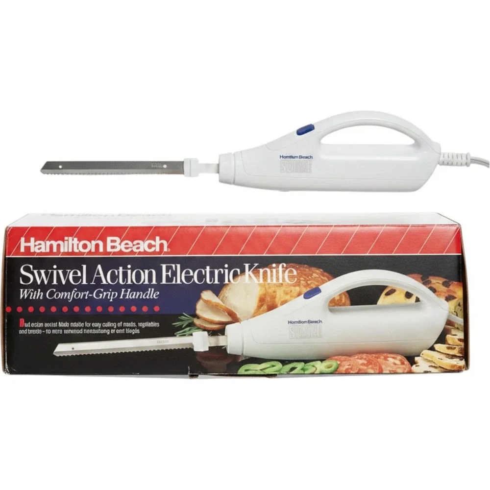 Hamilton Beach 74100 Swivel Action Electric Knife Comfort Grip Vintage NOS
